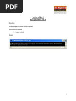 Download CoreJava Lab Assignment by Sunita Arora SN209570706 doc pdf
