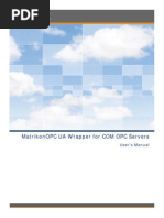 MatrikonOPC UA Wrapper For COM OPC Servers User Manual