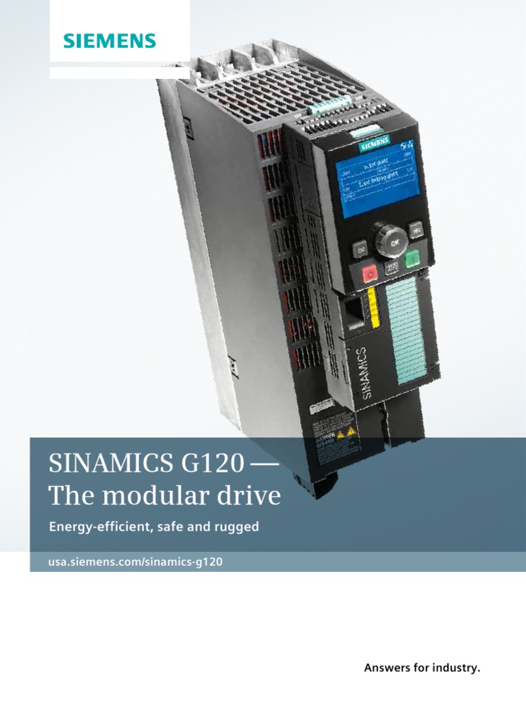 Sinamics g120 Brochure PDF Control Theory Efficient Energy Use