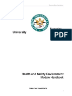 New Module Health and Safety Environment