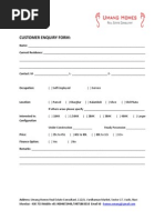 Customer Enquiry Form