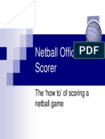 How To Score A Netball Game