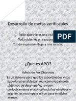 Desarrollo de Metas Verificables