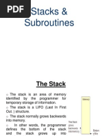 Stacks & Subroutines