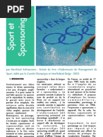 Download Marketing Sport Sponsoring Vade Mecum Du Management Du Sport COIB by Bernhard Adriaensens SN20959869 doc pdf