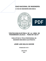 TESIS DE PROTECCIÓN ELÉCTRICA DE LA LÍNEA DE TRANSMISION JULICA 138KV