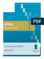 Groupama - Presentation - Resultats 2012 PDF