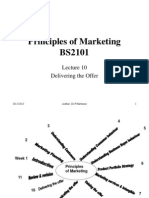 Principles of Marketing BS2101: Delivering The Offer