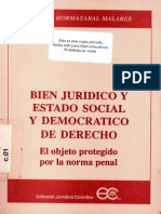 Bien Juridico y Estado Social y Democratico de Derecho - Hormazabal Malaree, Hernan