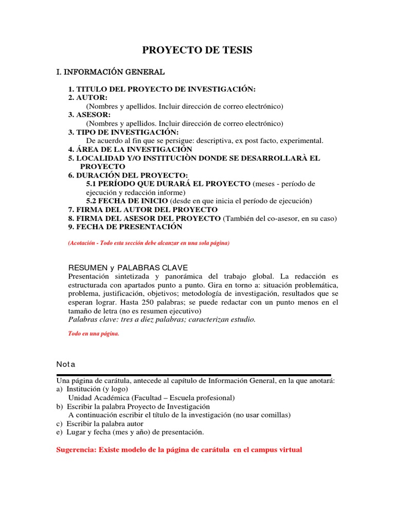 Guía para Elaborar un Proyecto de Tesis | PDF | Oferta (economía ...