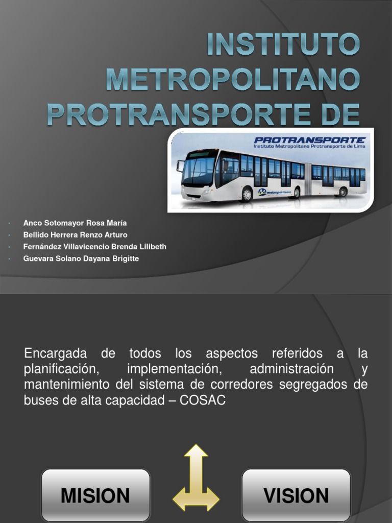Gestión Integral del Metropolitano | PDF | Tecnología
