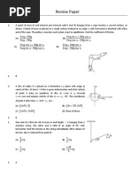 IIT JEE - Rotation Motion (MAINS)