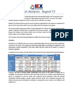 IEX Market Analysis - August