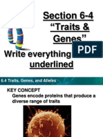 6-4 Traits, Genes, Alleles