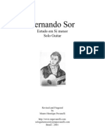 Fernando Sor - Estudio em Si Menor PDF
