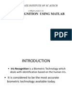 IRIS RECOGNITION USING MATLAB