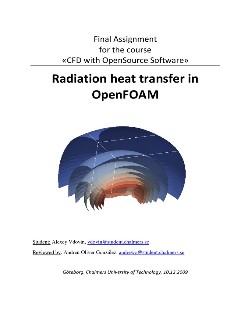 Radiation Heat Transfer in OpenFOAM | PDF | Heat Transfer ...
