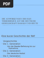 Die Auswirkungen Des RAF-Terrorismus Auf Die Deutsche Gesellschaft