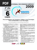 Cad Enem 2009 2aaplic Dia 2 - Cinza