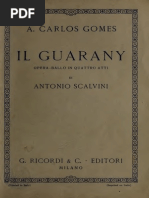 Il Guarany Opera-Ballo in Quattro Atti. Libretto Di Antonio Scalvini. Musica Di A. Carlos Gomes. (1934)