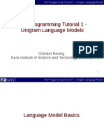 NLP Programming Tutorial 1 - Unigram Language Models Evaluation