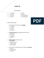 ACTIVITY (Lesson 1) : A. Match Each Word With Its Meaning