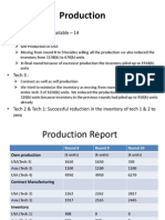 Production: - Total No. of Plants Available - 14 - Tech 4