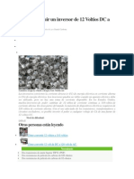 Cómo Construir Un Inversor de 12 Voltios DC A 220 AC