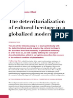 The Deterritorialization of Cultural Heritage in A Globalized Modernity. Gil Manuel Hernandez I Martí