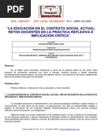 Agustin Duran Caballero La Ed en El Contexto Social