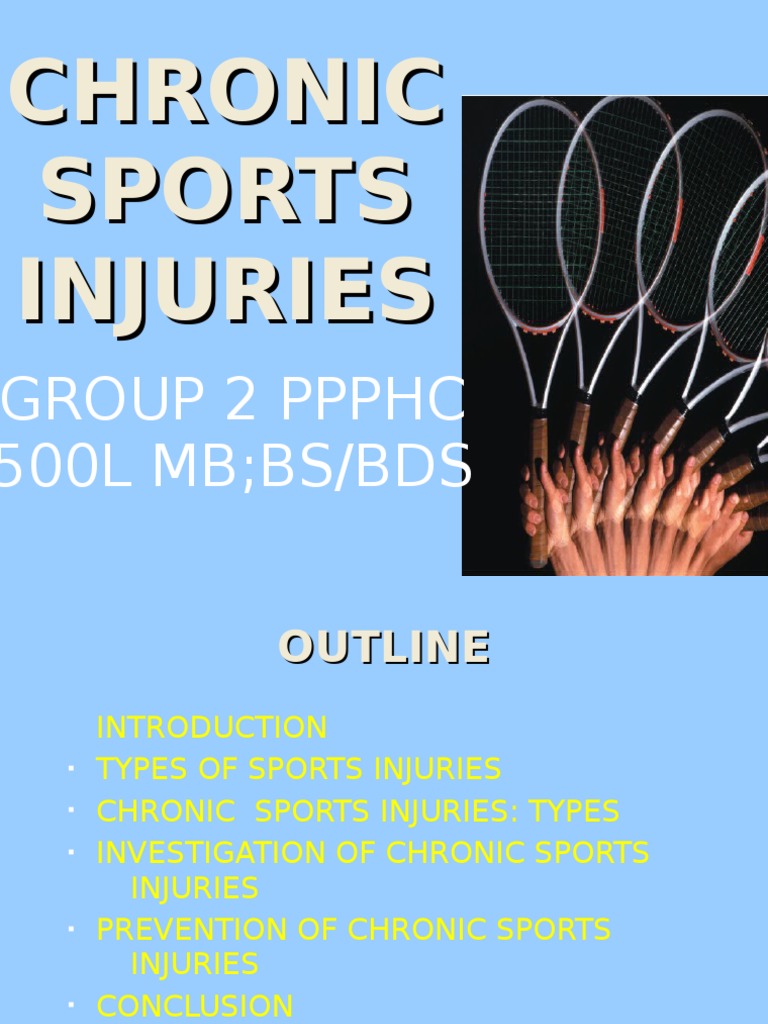 Chronic Sports Injuries Injury Musculoskeletal Disorders
