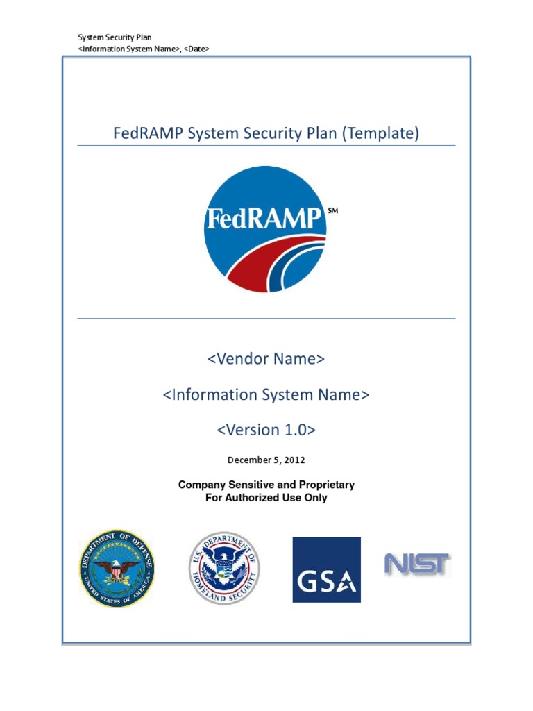 System Security Plan Template 120512 508 Online Safety Privacy