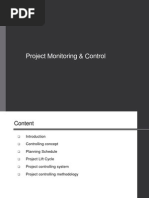 Project Monitoring & Control