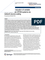 Performance Evaluation of Variable Transmission Rate OFDM Systems Via Network Source Coding