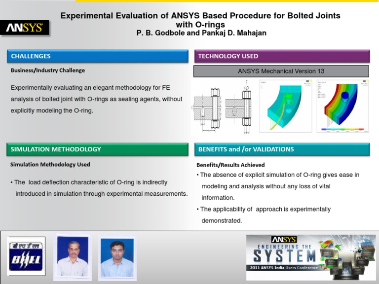 ANSYS Based Procedure For Bolted Joints With O-Rings | PDF | Technology ...
