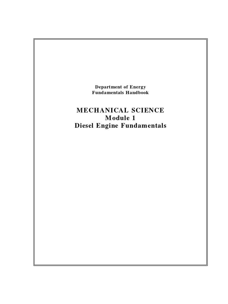 Diesel Engine Fundamentals Overview | PDF | Internal Combustion Engine ...
