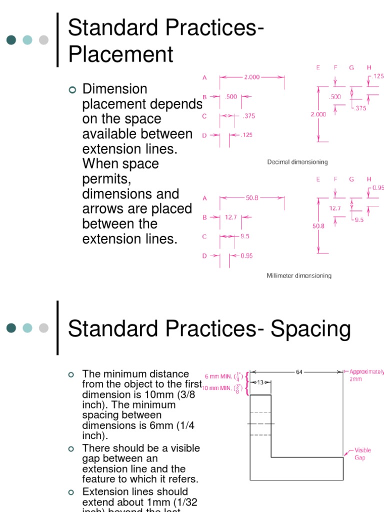 Staggered Dimensioning Practices | PDF | Dimension | Drawing