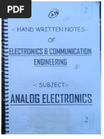 Made Easy GATE/IES Analog Electronics Notes