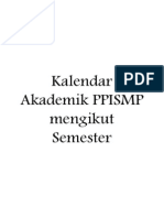 Kalendar Akademik PPISMP Mengikut Semester