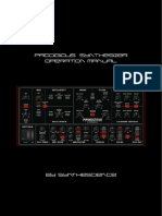 Prodigious Synthesizer Operation Manual