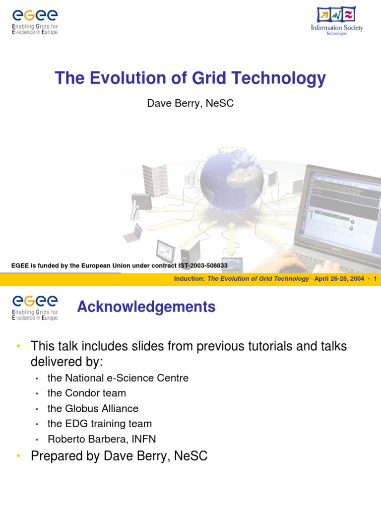 The Evolution of Grid Technology: Dave Berry, Nesc | PDF | Grid ...