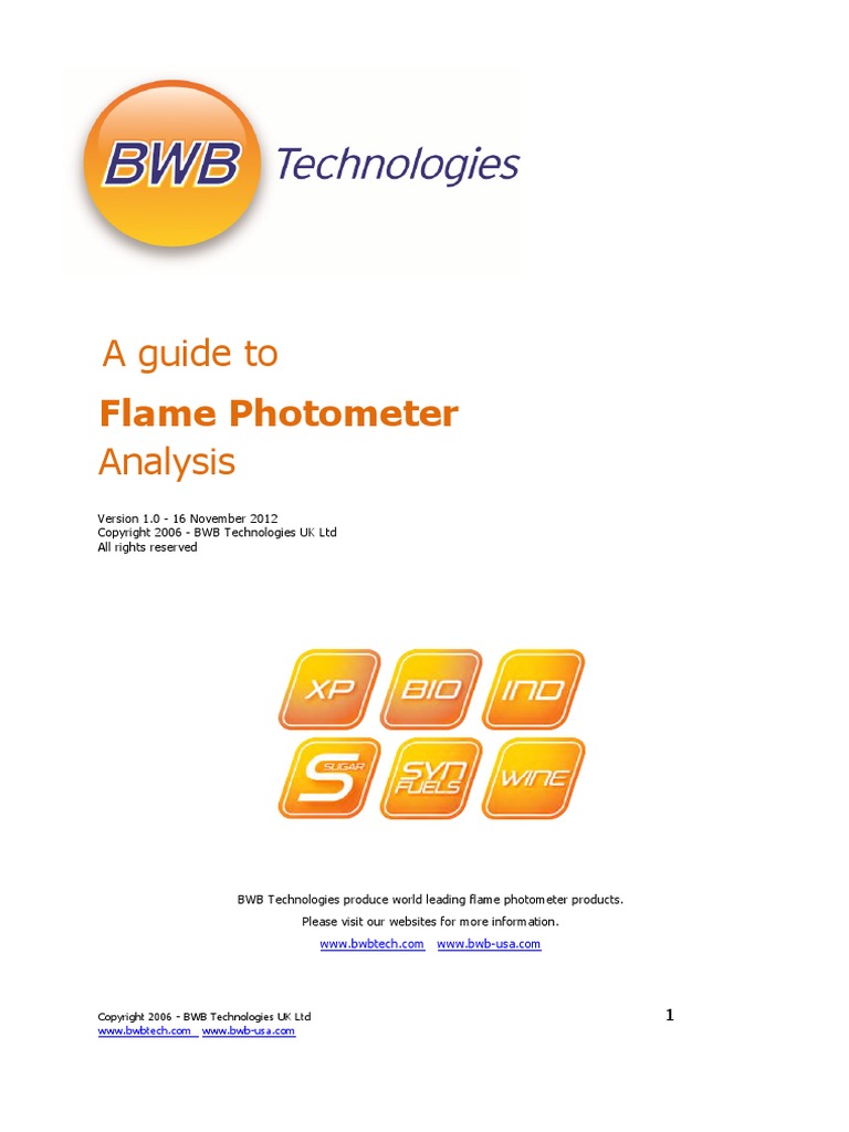 A Guide To Flame Photometer Analysis | PDF | Emission Spectrum ...