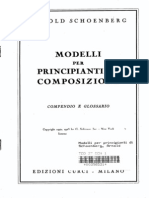 Schoenberg Modelli x Principianti Di Composizione