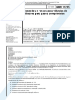 NBR 11725 PB 588 - Conexoes e Roscas Para Valvulas de Cilindros Para Gases Comprimidos