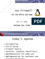 Linux Firewall: For The Office and Home