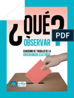 Observadores nacionales electorales ¿Qué observar?