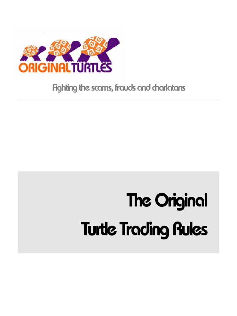 Original Turtle Trading Rules Explained | PDF