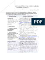 Destrezas y Subdestrezas Intelectuales Esenciales Del Pensamiento Crítico