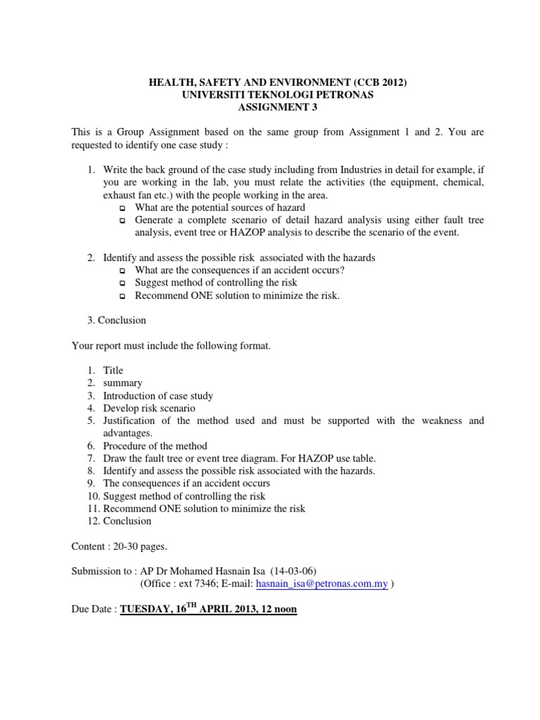 Hazard Analysis Case Study Report | PDF | Science & Mathematics | Computers