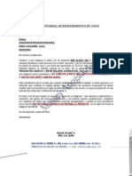 Modelo de Carta Notarial de Requerimiento de Pago